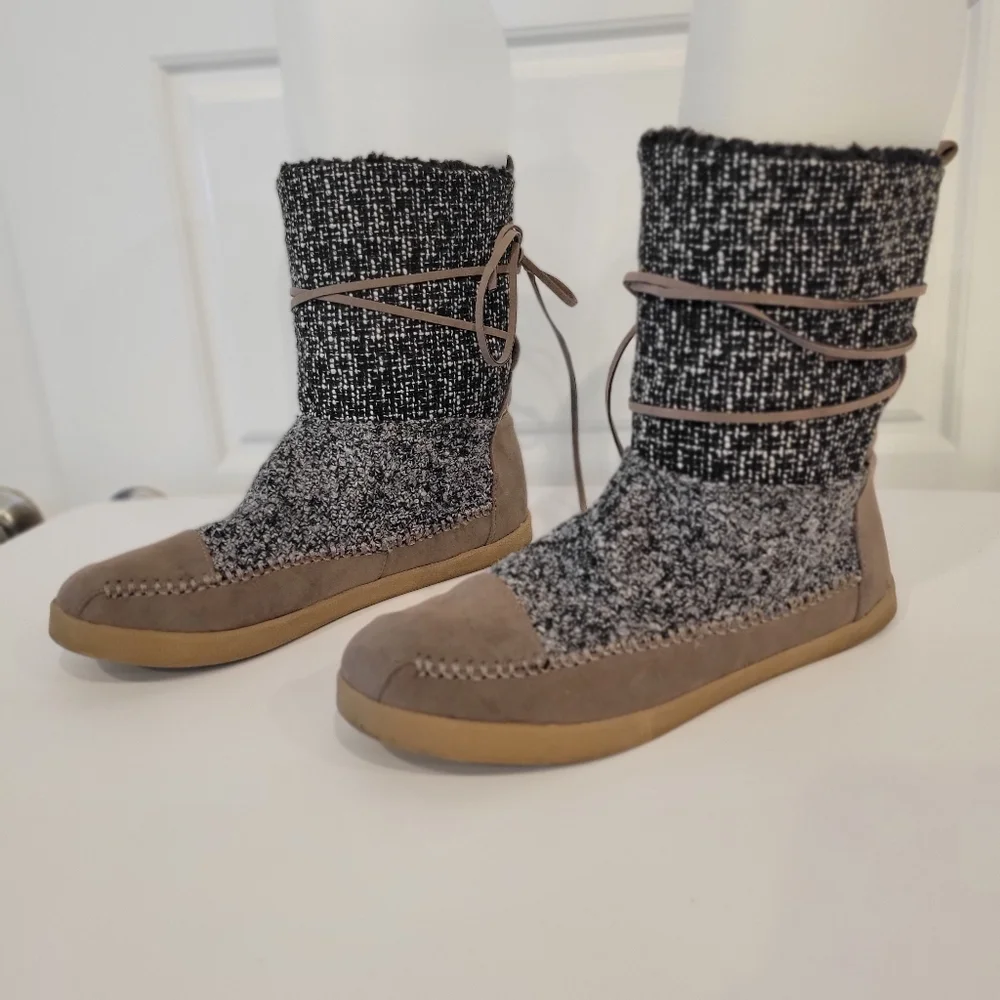 MADDEN GIRL JACKMEN FLEECE LINED BOOTS SIZE 8